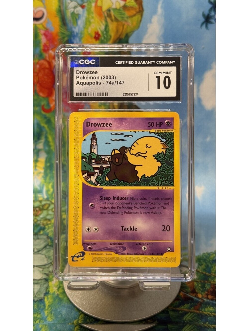 Drowzee Aquapolis 74a/147 2003 English CGC 10